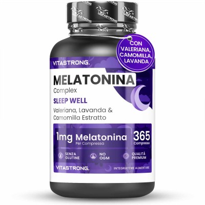 MELATONIN-KOMPLEX | Schlaf und Entspannung | Vitastrong